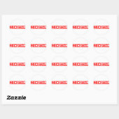 Sticker Rond Michael Stamp (Feuille)