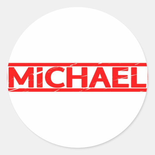 Sticker Rond Michael Stamp (Devant)