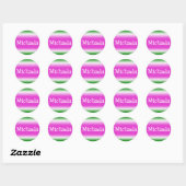 Sticker Rond Michaela (Feuille)