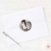 Sticker Rond Michelle et Barack Obama (Enveloppe)