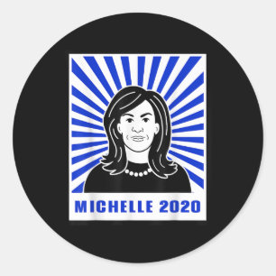 Sticker Rond Michelle Obama 2020 Pour le Président des États-Un