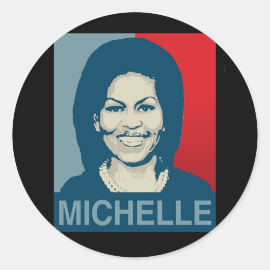 Sticker Rond MICHELLE OBAMA HOPE -.png (Devant)