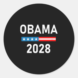 Sticker Rond Michelle Obama pour le président Obama 2028