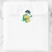 Sticker Rond Michigan J. Frog en couleur (Sac)