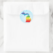 Sticker Rond michigan pride. (Sac)
