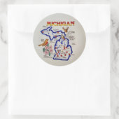 Sticker Rond Michigan State (Sac)