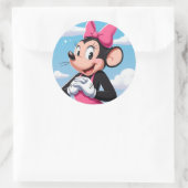 Sticker Rond Micky Mouse coloré (Sac)