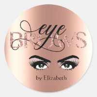 Micro-filetage rose à sourcils d'or