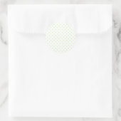 Sticker Rond Micro Hearts Spring Green - Blanc (Sac)