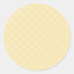 Sticker Rond Micro pois de printemps Crème au beurre