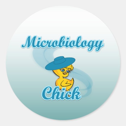 Sticker Rond Microbiologie Chick #3 (Devant)