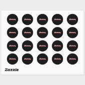 Sticker Rond Microblading Brow Eyebrow Microblading (Feuille)