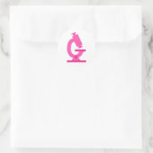 Sticker Rond Microscope Rose Science (Sac)