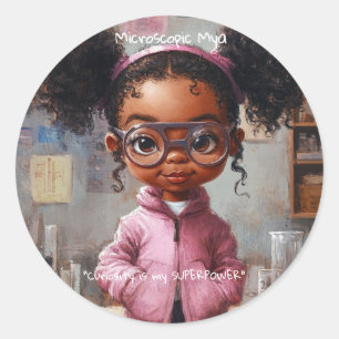 Sticker Rond Microscopique Mya