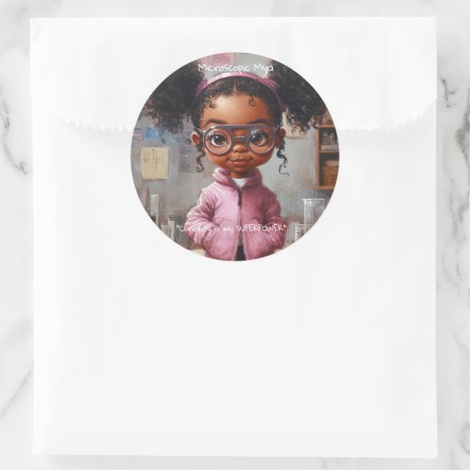 Sticker Rond Microscopique Mya (Sac)