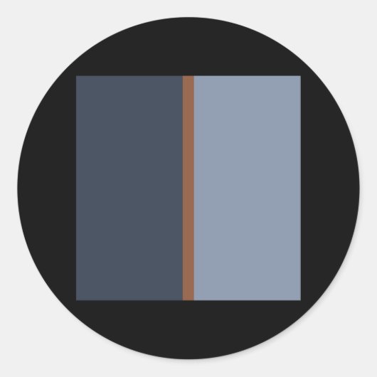 Sticker Rond Mid Century Moderne rétro motif 2001 (Devant)