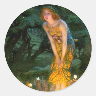 Sticker Rond Midété Eve Edward Robert Hughes