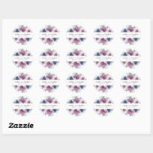 Sticker Rond Midnight Blooms | (Feuille)