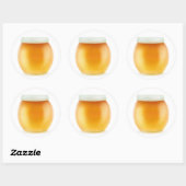 Sticker Rond Miel (Feuille)