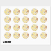 Sticker Rond Miel (Feuille)