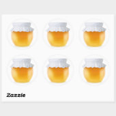 Sticker Rond Miel (Feuille)