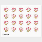 Sticker Rond Miel d'abeilles (Feuille)