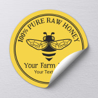 Miel Jar Miel frais Bee Apiary Beekeeper Or