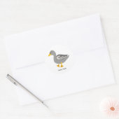 Sticker Rond Miel. Miel. Oie (Enveloppe)