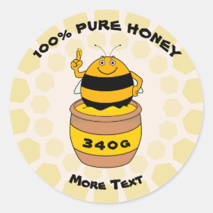 Sticker Rond Miel pur