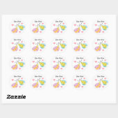 Sticker Rond Mienne abeille (Feuille)