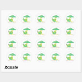 Sticker Rond Mieux Tard Que Jamais (Feuille)
