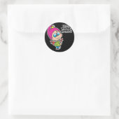 Sticker Rond Mignon à se détendre avec ma conception de gnomes (Sac)