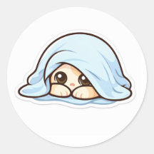 Mignon Bébé Kawaii Timide Sous La Couverture – Dou
