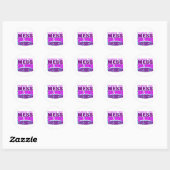 Sticker Rond mignon Born encore Christian (Feuille)