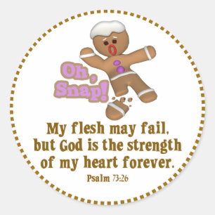 Sticker Rond mignon oh, aimez pain d'épice biscuit homme
