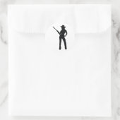 Sticker Rond mignonne fille (Sac)