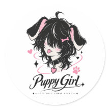 Mignonne Fille Chienne Anime Âme Douce
