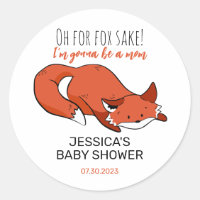 Mignonne Fox Cartoon Maman Pour Être Baby shower