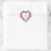 Sticker Rond Mignonne Je T'Aime (Sac)