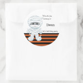 Sticker Rond Mignonne maman garçon (Sac)