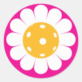 Sticker Rond 🌼 mignonne marguerite classique ronde (Devant)