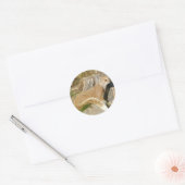 Sticker Rond Mignonne Mongolie (Enveloppe)
