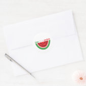 Sticker Rond Mignonne One In A Melon 1er Anniversaire (Enveloppe)