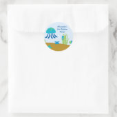 Sticker Rond Mignonne sous la mer collants de fête d'anniversai (Sac)