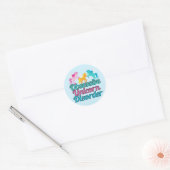 Sticker Rond Mignonne Trouble Obsessionnel Unicorne (Enveloppe)