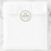Sticker Rond Mignonne Un Lapin T'Aime (Sac)