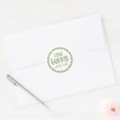 Sticker Rond Mignonne Un Lapin T'Aime (Enveloppe)