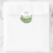 Sticker Rond Mignons animaux de la Jungle Baby shower Enveloppe (Sac)