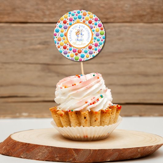 Sticker Rond Mignons lapins de la fête des bois dansent les clu