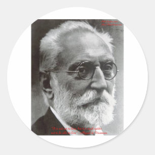 Sticker Rond Miguel de Unamuno Citation Cadeaux et Cartes pour